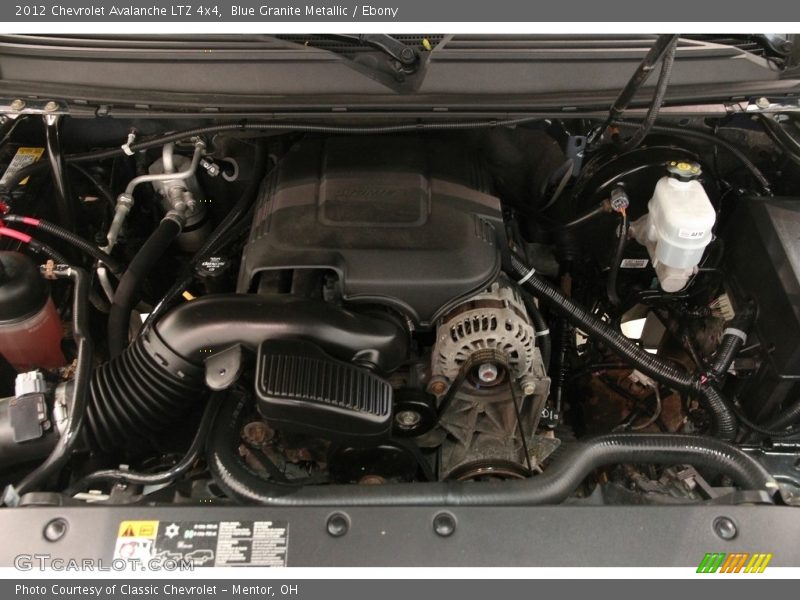 Blue Granite Metallic / Ebony 2012 Chevrolet Avalanche LTZ 4x4