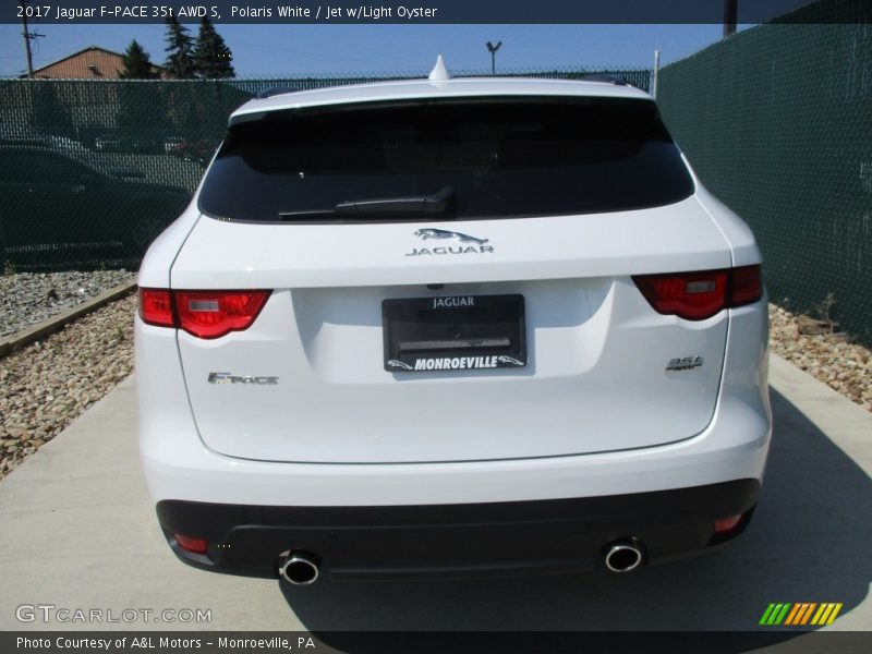 Polaris White / Jet w/Light Oyster 2017 Jaguar F-PACE 35t AWD S
