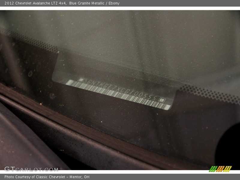 Blue Granite Metallic / Ebony 2012 Chevrolet Avalanche LTZ 4x4