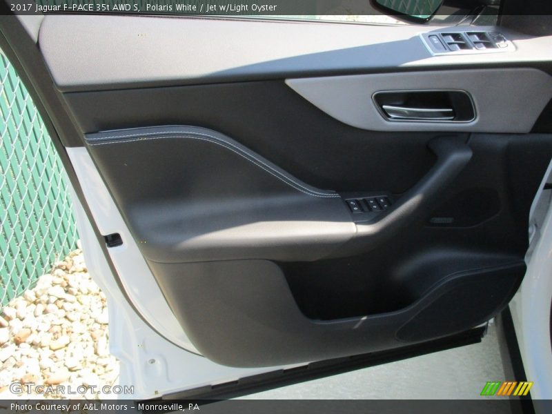 Polaris White / Jet w/Light Oyster 2017 Jaguar F-PACE 35t AWD S