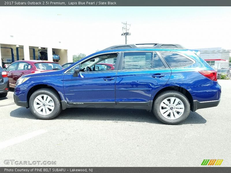 Lapis Blue Pearl / Slate Black 2017 Subaru Outback 2.5i Premium