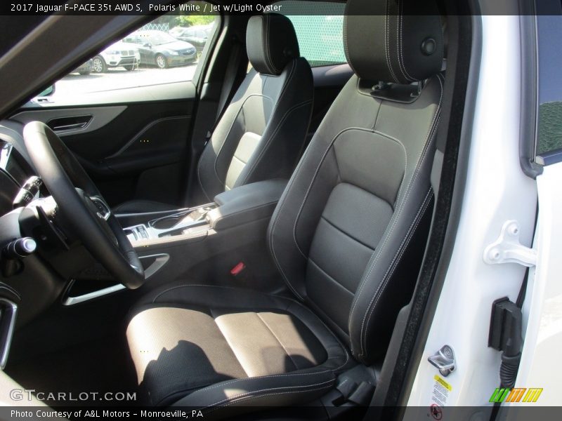 Polaris White / Jet w/Light Oyster 2017 Jaguar F-PACE 35t AWD S