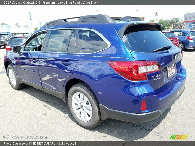 Lapis Blue Pearl / Slate Black 2017 Subaru Outback 2.5i Premium