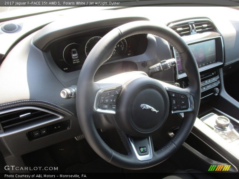 Polaris White / Jet w/Light Oyster 2017 Jaguar F-PACE 35t AWD S