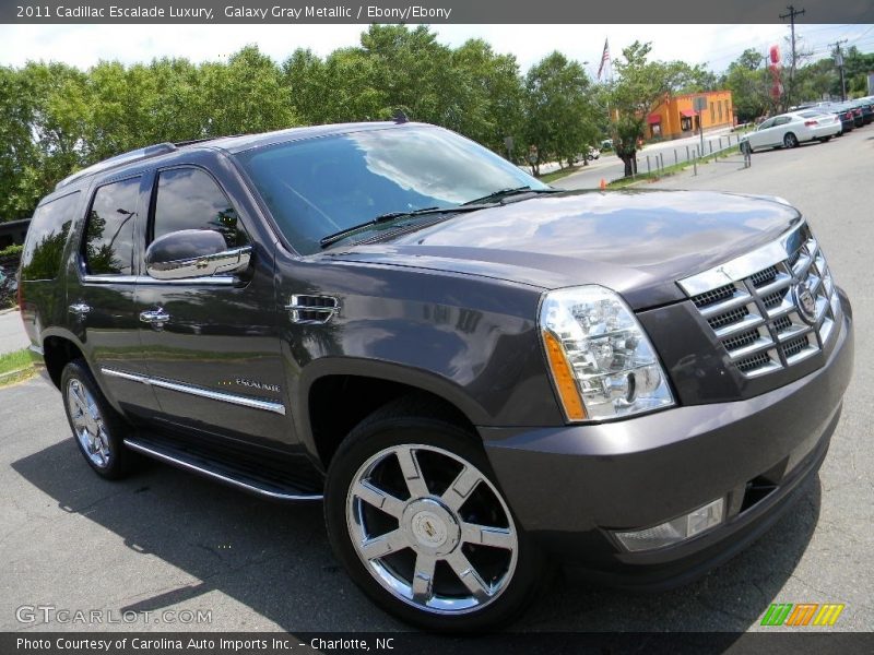 Galaxy Gray Metallic / Ebony/Ebony 2011 Cadillac Escalade Luxury