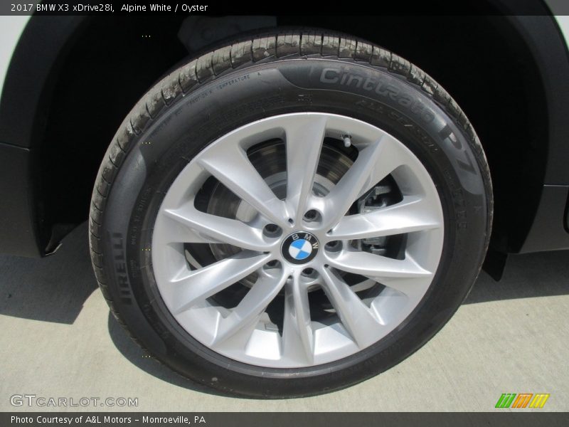 Alpine White / Oyster 2017 BMW X3 xDrive28i
