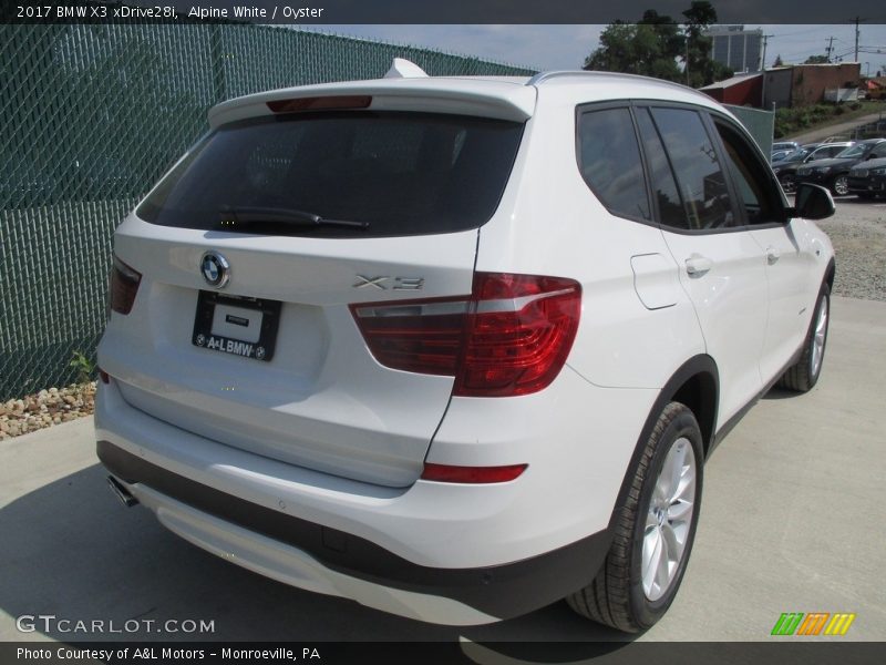 Alpine White / Oyster 2017 BMW X3 xDrive28i