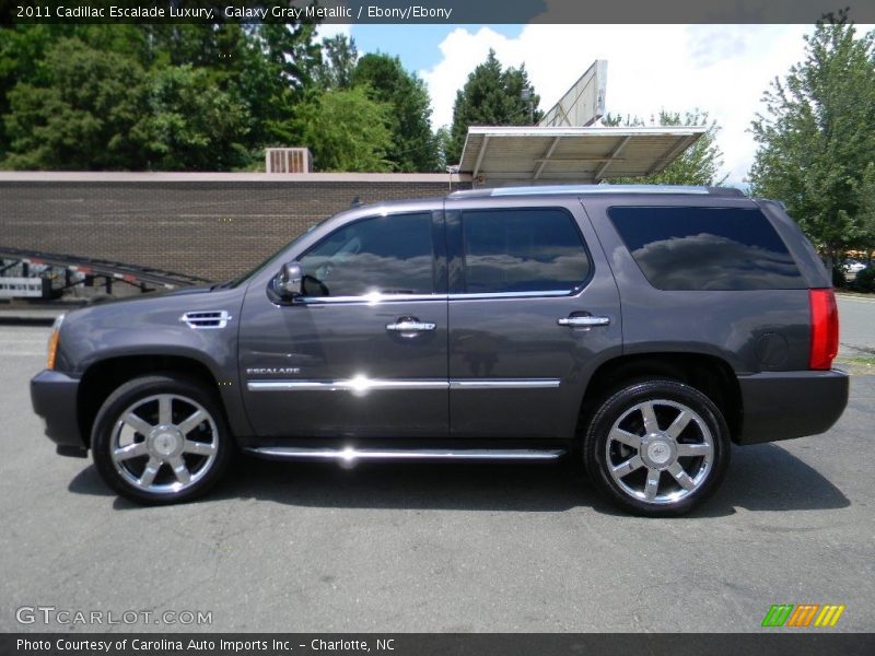 Galaxy Gray Metallic / Ebony/Ebony 2011 Cadillac Escalade Luxury