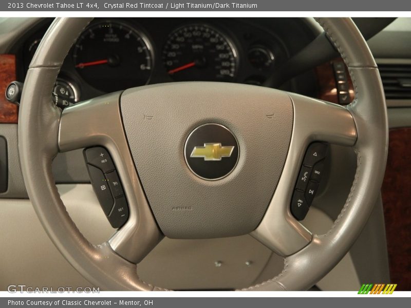 Crystal Red Tintcoat / Light Titanium/Dark Titanium 2013 Chevrolet Tahoe LT 4x4