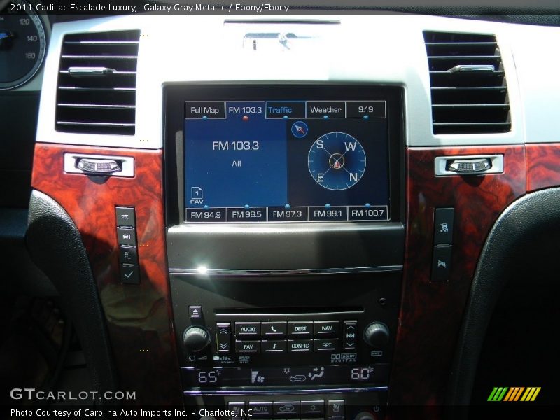 Galaxy Gray Metallic / Ebony/Ebony 2011 Cadillac Escalade Luxury