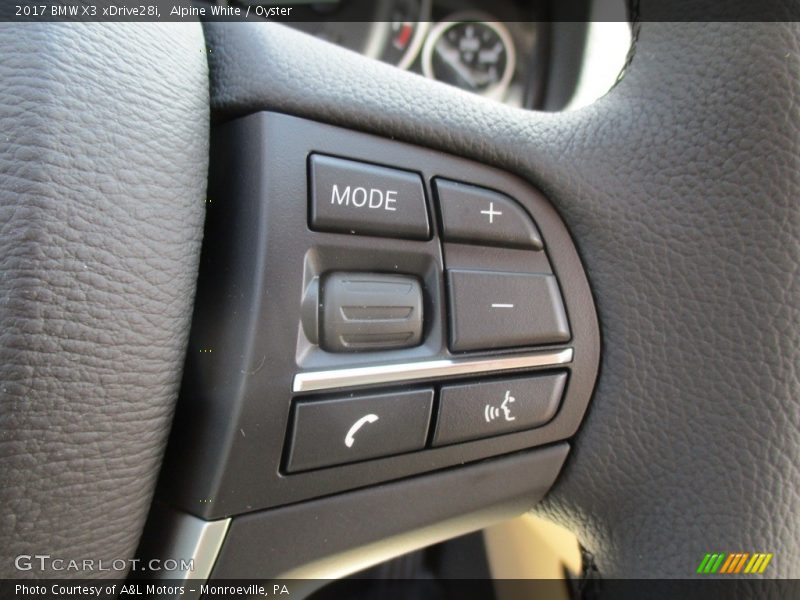 Alpine White / Oyster 2017 BMW X3 xDrive28i