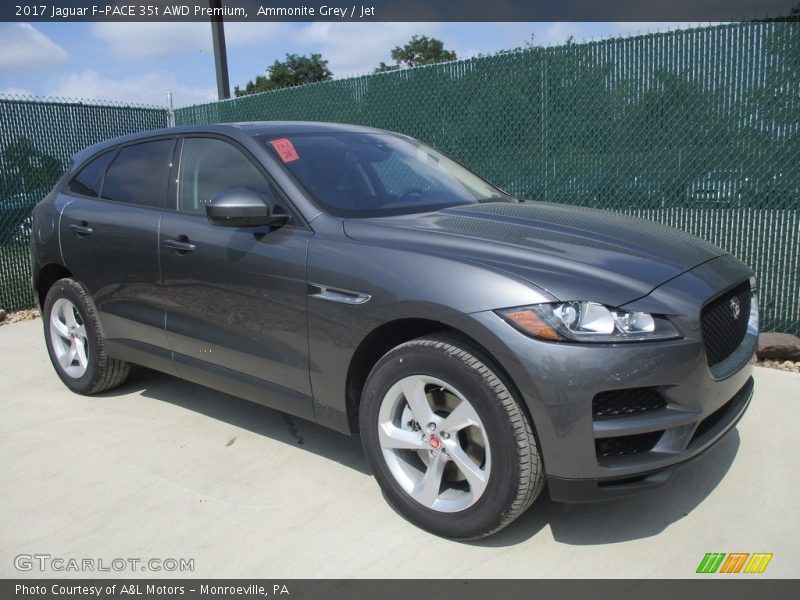 Ammonite Grey / Jet 2017 Jaguar F-PACE 35t AWD Premium
