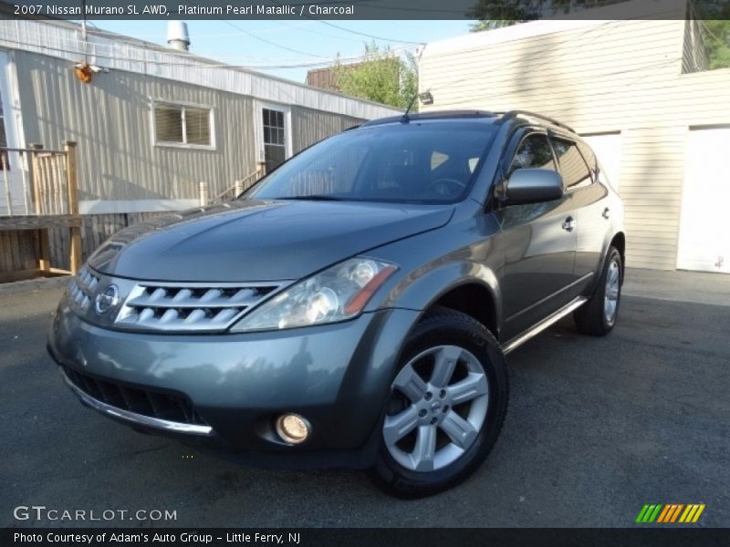 Platinum Pearl Matallic / Charcoal 2007 Nissan Murano SL AWD