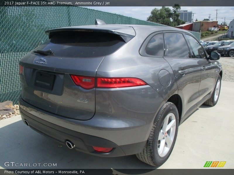 Ammonite Grey / Jet 2017 Jaguar F-PACE 35t AWD Premium