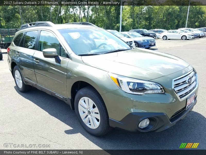 Wilderness Green Metallic / Warm Ivory 2017 Subaru Outback 2.5i Premium