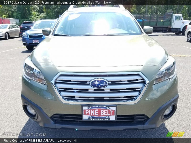 Wilderness Green Metallic / Warm Ivory 2017 Subaru Outback 2.5i Premium