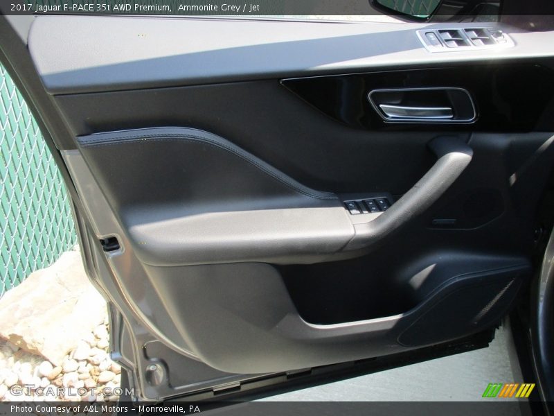 Ammonite Grey / Jet 2017 Jaguar F-PACE 35t AWD Premium