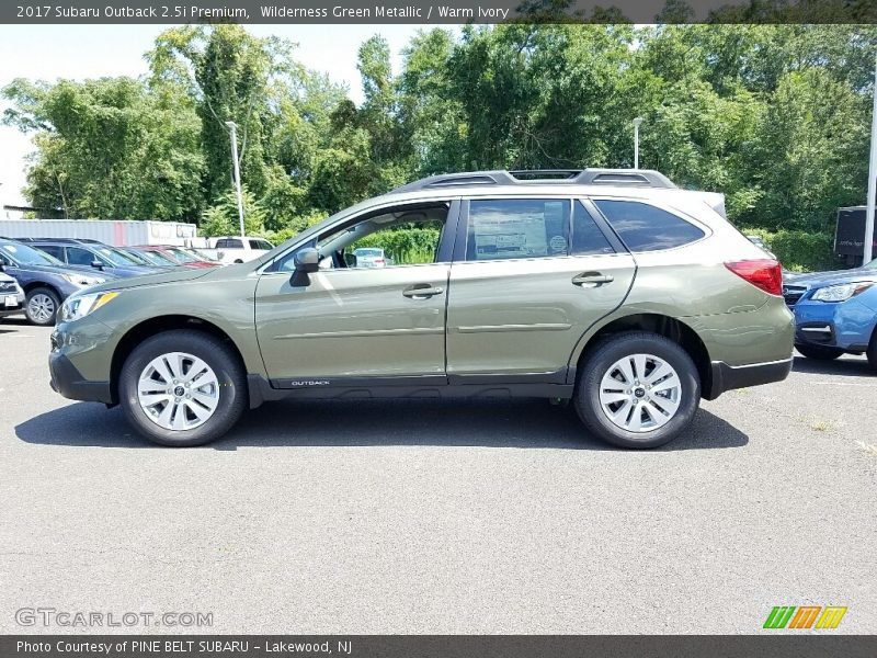 Wilderness Green Metallic / Warm Ivory 2017 Subaru Outback 2.5i Premium