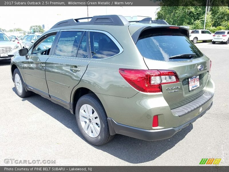 Wilderness Green Metallic / Warm Ivory 2017 Subaru Outback 2.5i Premium