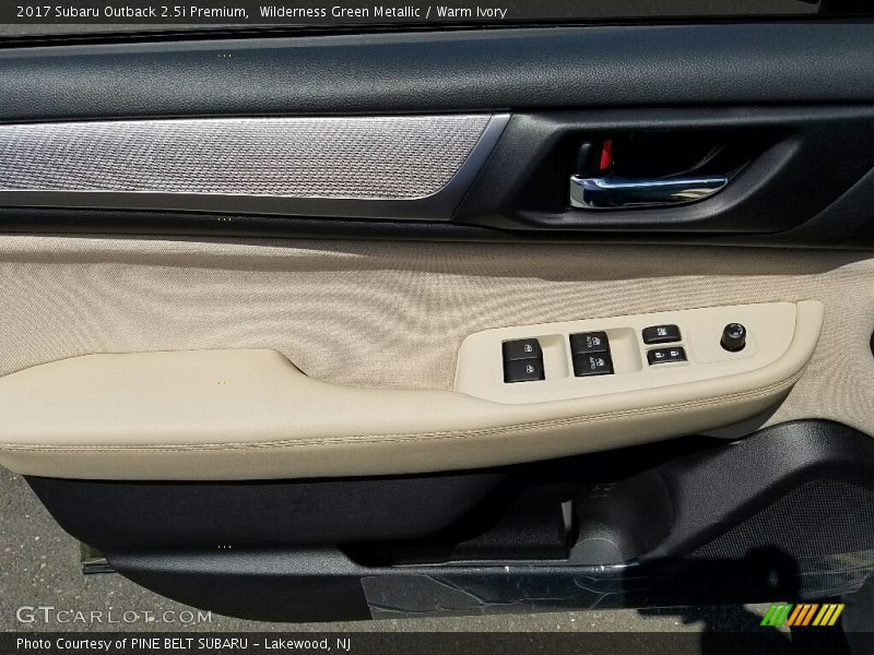Wilderness Green Metallic / Warm Ivory 2017 Subaru Outback 2.5i Premium
