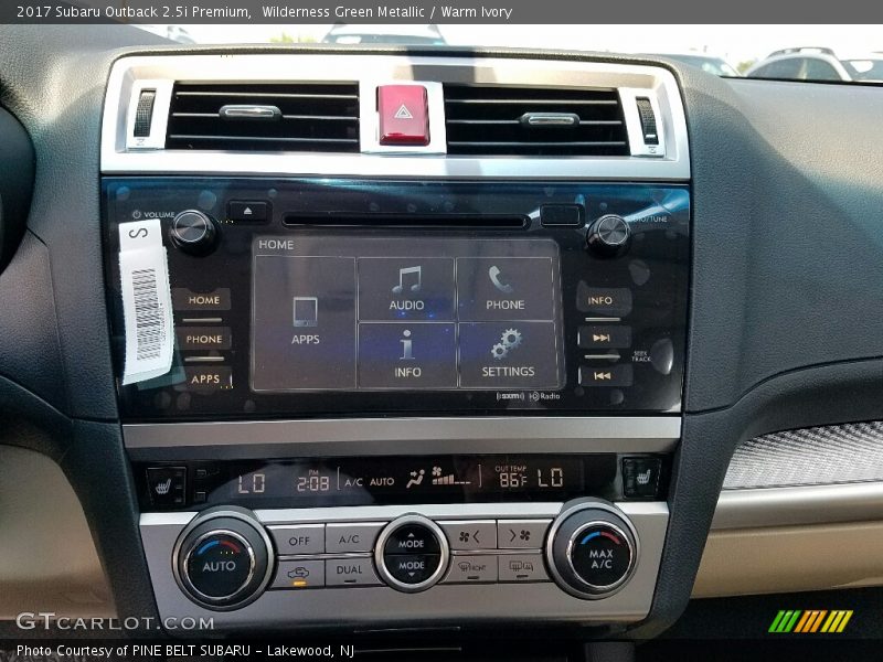 Wilderness Green Metallic / Warm Ivory 2017 Subaru Outback 2.5i Premium