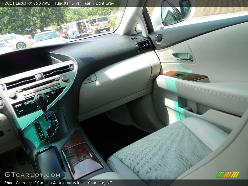 Tungsten Silver Pearl / Light Gray 2011 Lexus RX 350 AWD