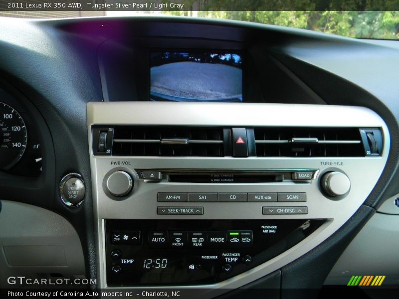 Tungsten Silver Pearl / Light Gray 2011 Lexus RX 350 AWD