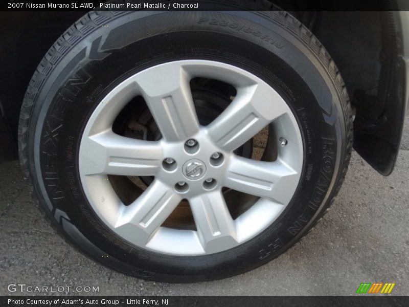 Platinum Pearl Matallic / Charcoal 2007 Nissan Murano SL AWD