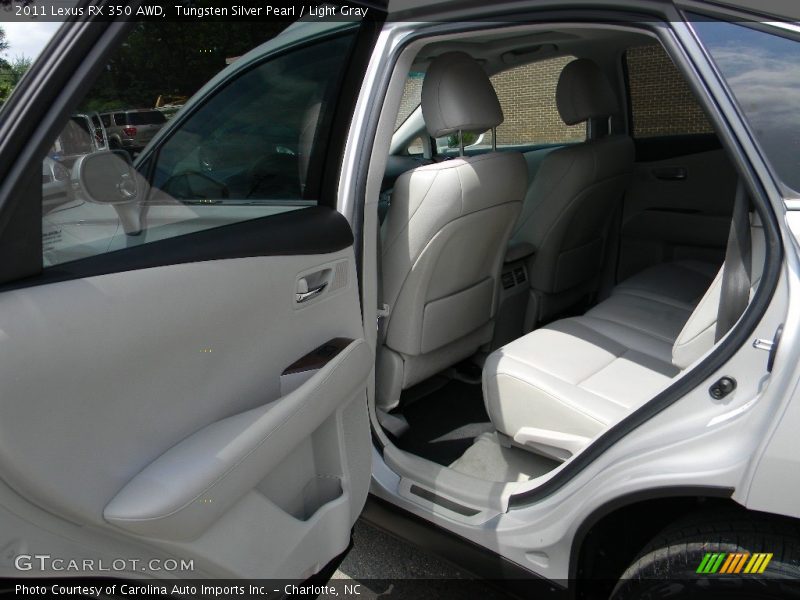 Tungsten Silver Pearl / Light Gray 2011 Lexus RX 350 AWD