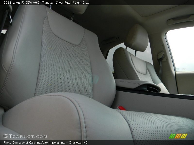 Tungsten Silver Pearl / Light Gray 2011 Lexus RX 350 AWD