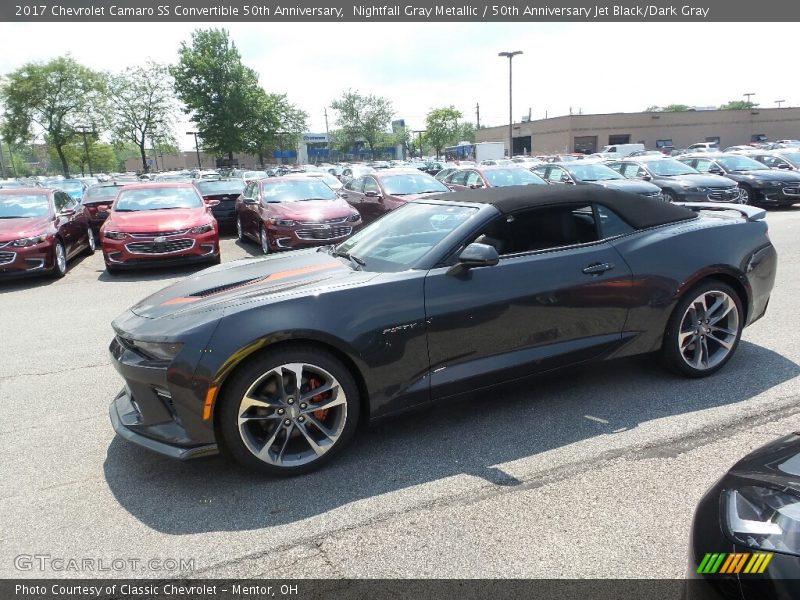Nightfall Gray Metallic / 50th Anniversary Jet Black/Dark Gray 2017 Chevrolet Camaro SS Convertible 50th Anniversary