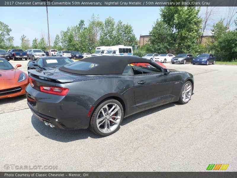 Nightfall Gray Metallic / 50th Anniversary Jet Black/Dark Gray 2017 Chevrolet Camaro SS Convertible 50th Anniversary