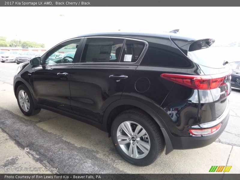 Black Cherry / Black 2017 Kia Sportage LX AWD