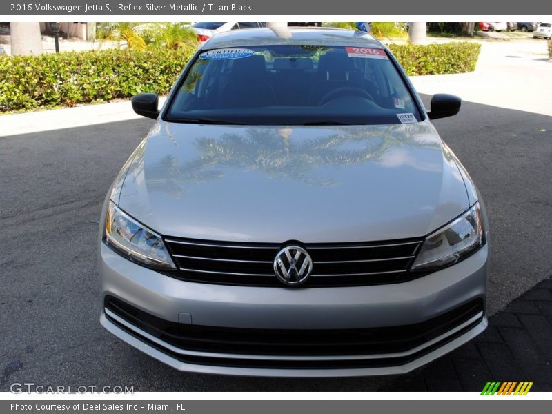 Reflex Silver Metallic / Titan Black 2016 Volkswagen Jetta S