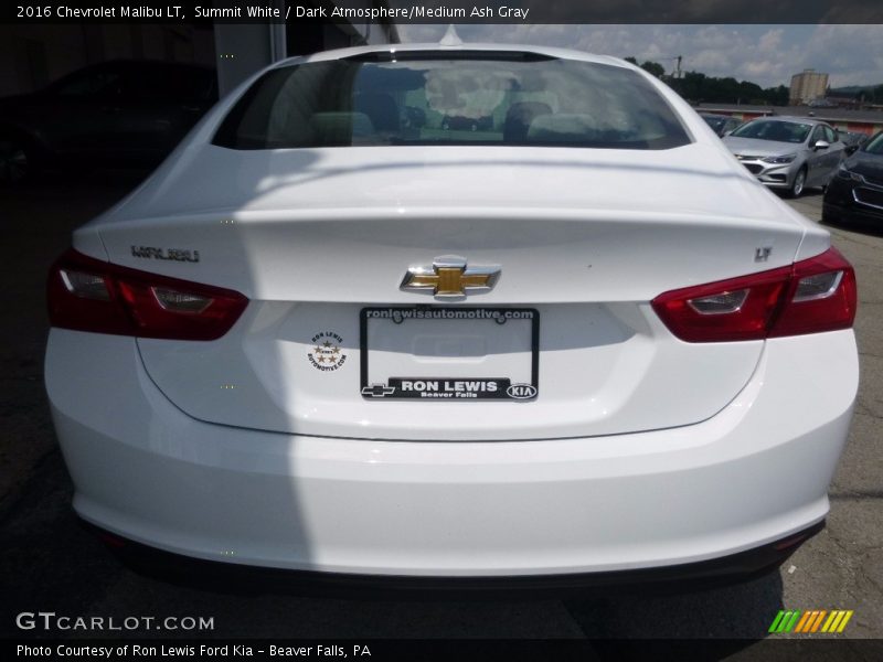 Summit White / Dark Atmosphere/Medium Ash Gray 2016 Chevrolet Malibu LT