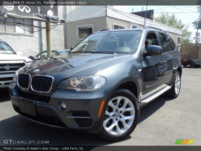 Platinum Gray Metallic / Black 2011 BMW X5 xDrive 35i