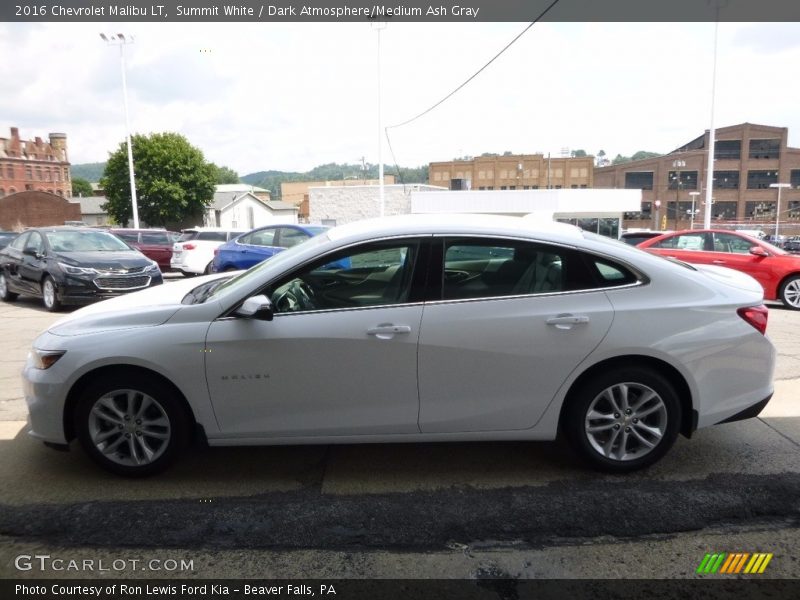 Summit White / Dark Atmosphere/Medium Ash Gray 2016 Chevrolet Malibu LT