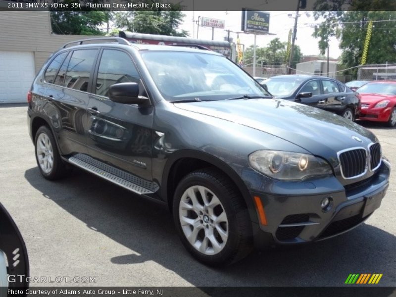 Platinum Gray Metallic / Black 2011 BMW X5 xDrive 35i