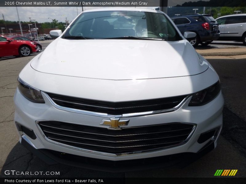 Summit White / Dark Atmosphere/Medium Ash Gray 2016 Chevrolet Malibu LT