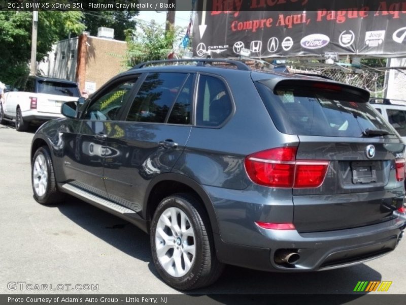 Platinum Gray Metallic / Black 2011 BMW X5 xDrive 35i