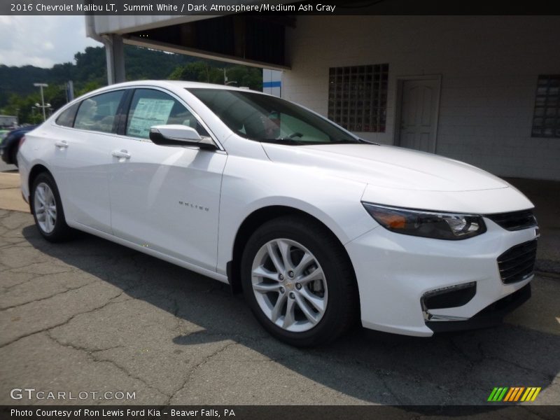 Summit White / Dark Atmosphere/Medium Ash Gray 2016 Chevrolet Malibu LT