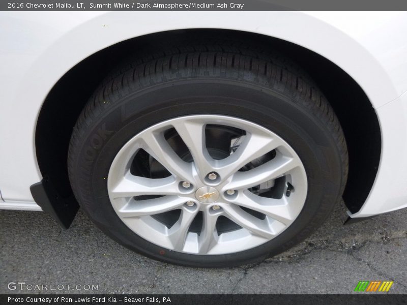 Summit White / Dark Atmosphere/Medium Ash Gray 2016 Chevrolet Malibu LT