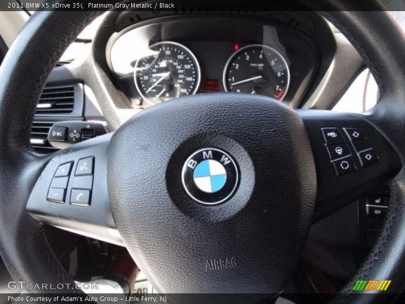 Platinum Gray Metallic / Black 2011 BMW X5 xDrive 35i