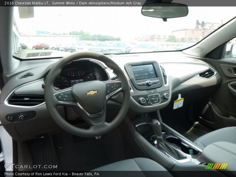 Summit White / Dark Atmosphere/Medium Ash Gray 2016 Chevrolet Malibu LT