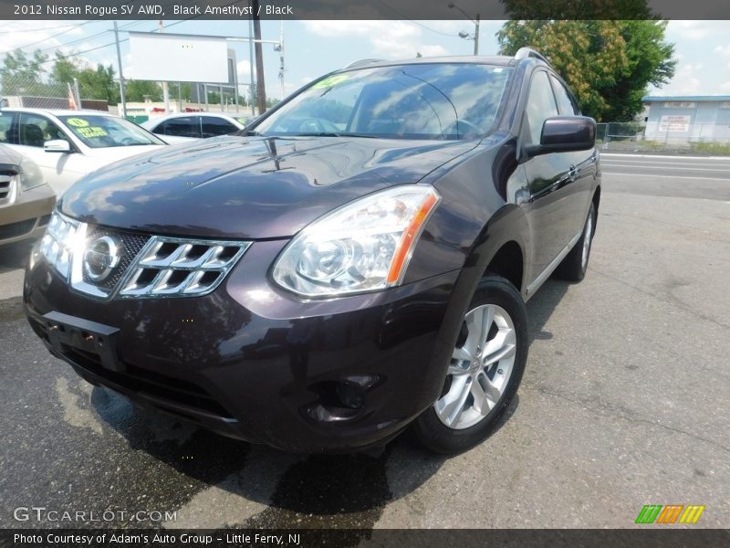 Black Amethyst / Black 2012 Nissan Rogue SV AWD