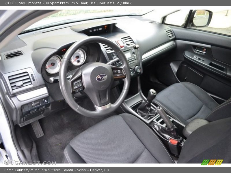 Ice Silver Metallic / Black 2013 Subaru Impreza 2.0i Sport Premium 5 Door