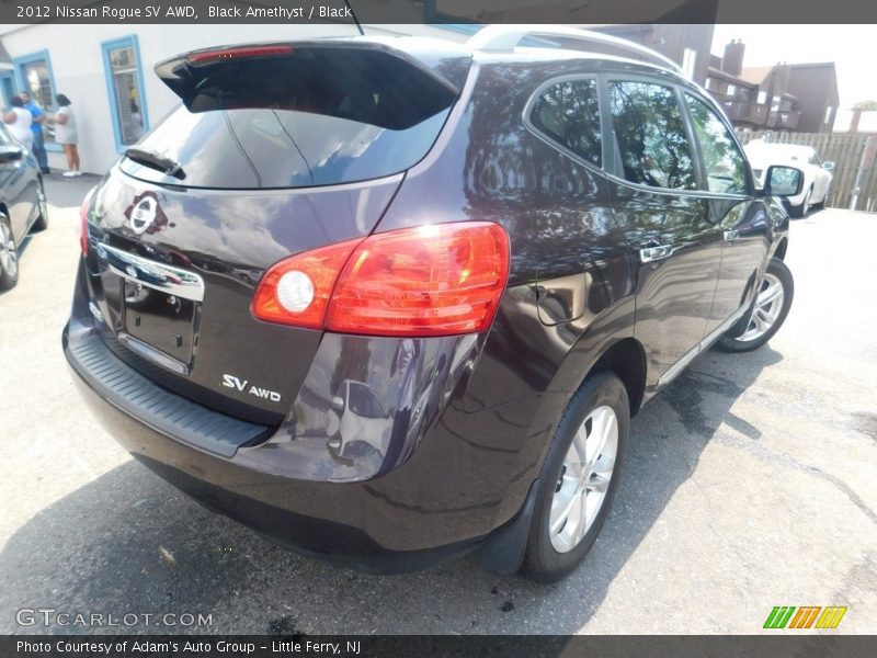 Black Amethyst / Black 2012 Nissan Rogue SV AWD