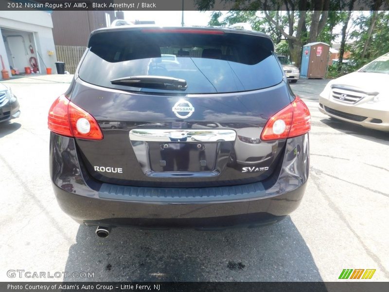 Black Amethyst / Black 2012 Nissan Rogue SV AWD