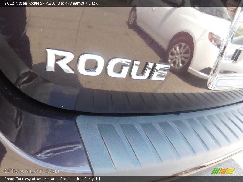 Black Amethyst / Black 2012 Nissan Rogue SV AWD