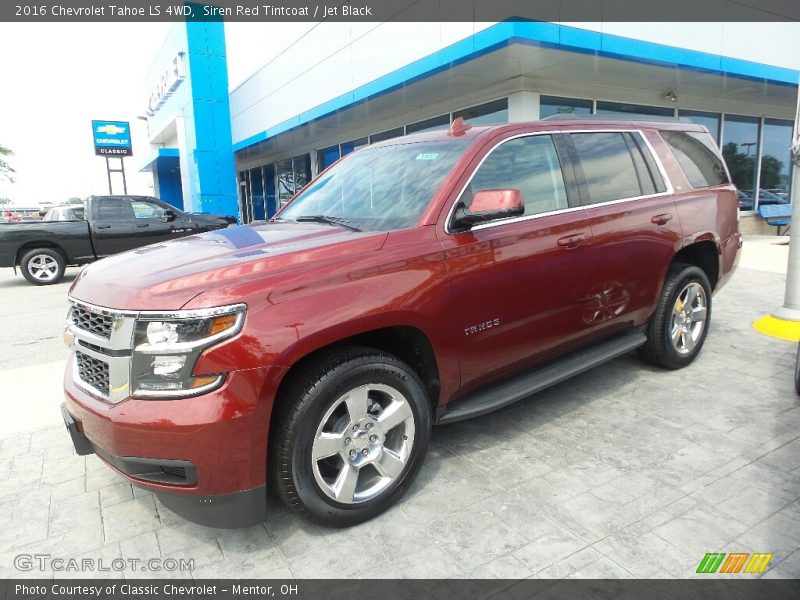 Siren Red Tintcoat / Jet Black 2016 Chevrolet Tahoe LS 4WD